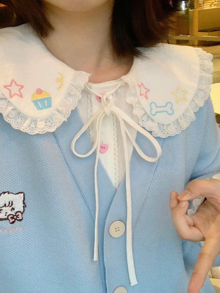 Stellar Doll Collar Blouses-ntbhshop