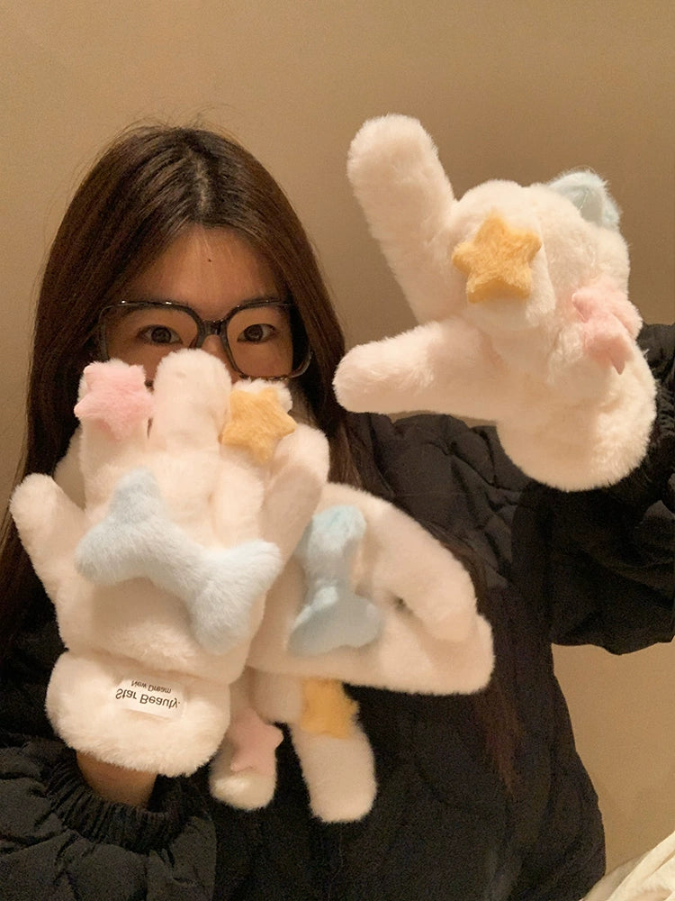 Cosmic Bone Galaxy Cozy Scarf & Gloves-ntbhshop