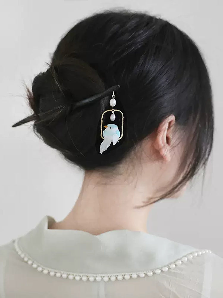 Tiny Tweet Bird Hairpin Sticks-ntbhshop