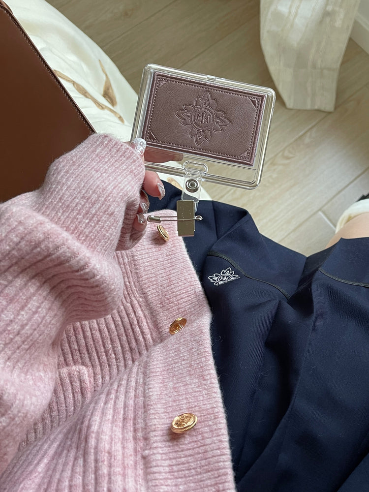 Sakura Petals Knit Cardigans-ntbhshop