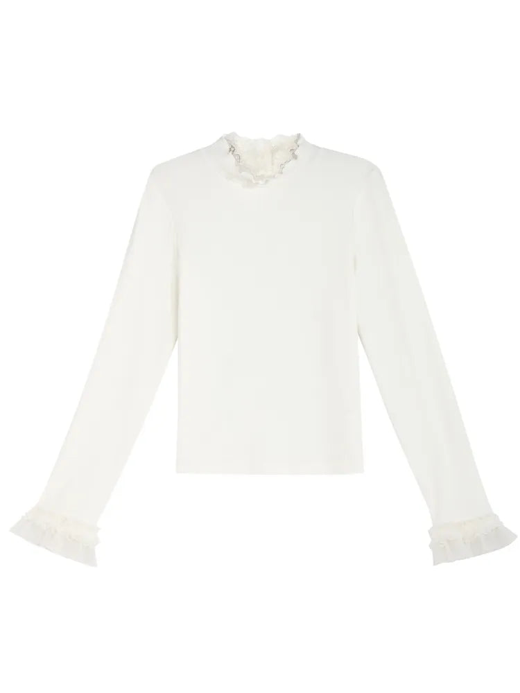 Cozy Lace Ribbed Turtleneck-ntbhshop