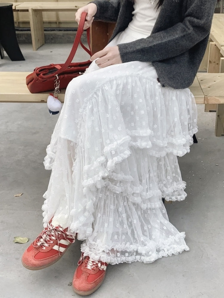 Sugar Cloud Lace Cake Skirts-ntbhshop