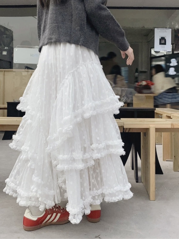 Sugar Cloud Lace Cake Skirts-ntbhshop