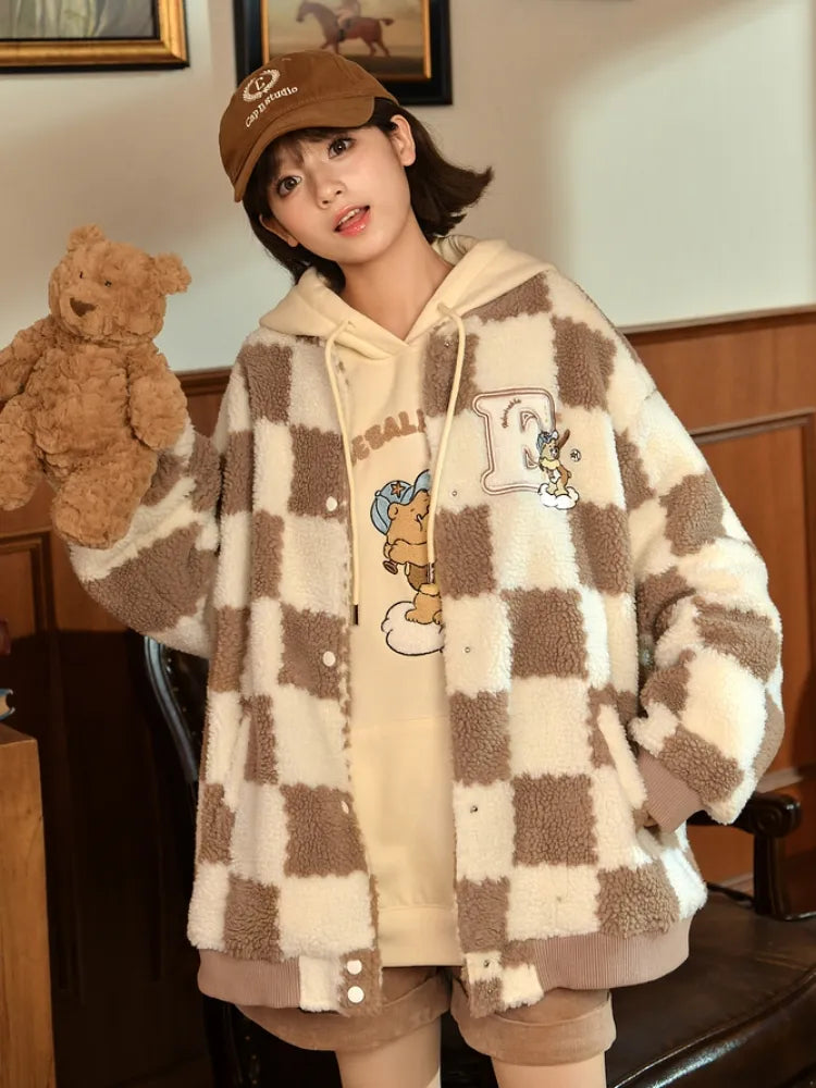 Brown Bear Cozy Winter Dreamy Flannel Pajama Set - ntbhshop