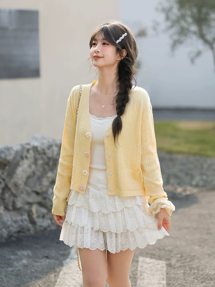 Spring Bloom Knit Cardigans-Outerwear-ntbhshop