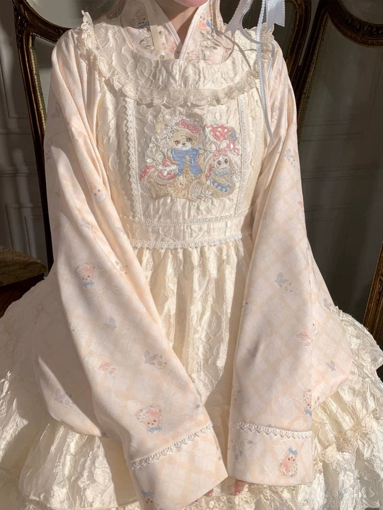 Berry Fairy Picnic Wrap Blouse-Tops-ntbhshop