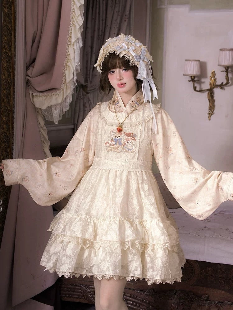 Berry Fairy Picnic Wrap Blouse-Tops-ntbhshop