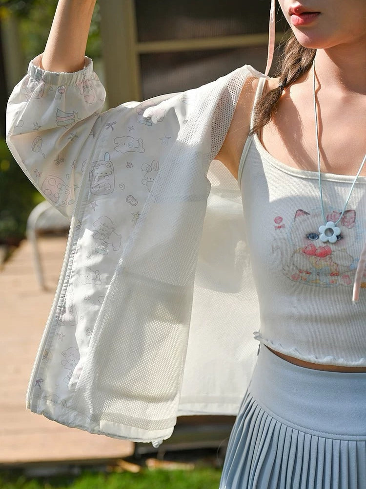 Pastel Sketch Sun Jacket-Outerwear-ntbhshop