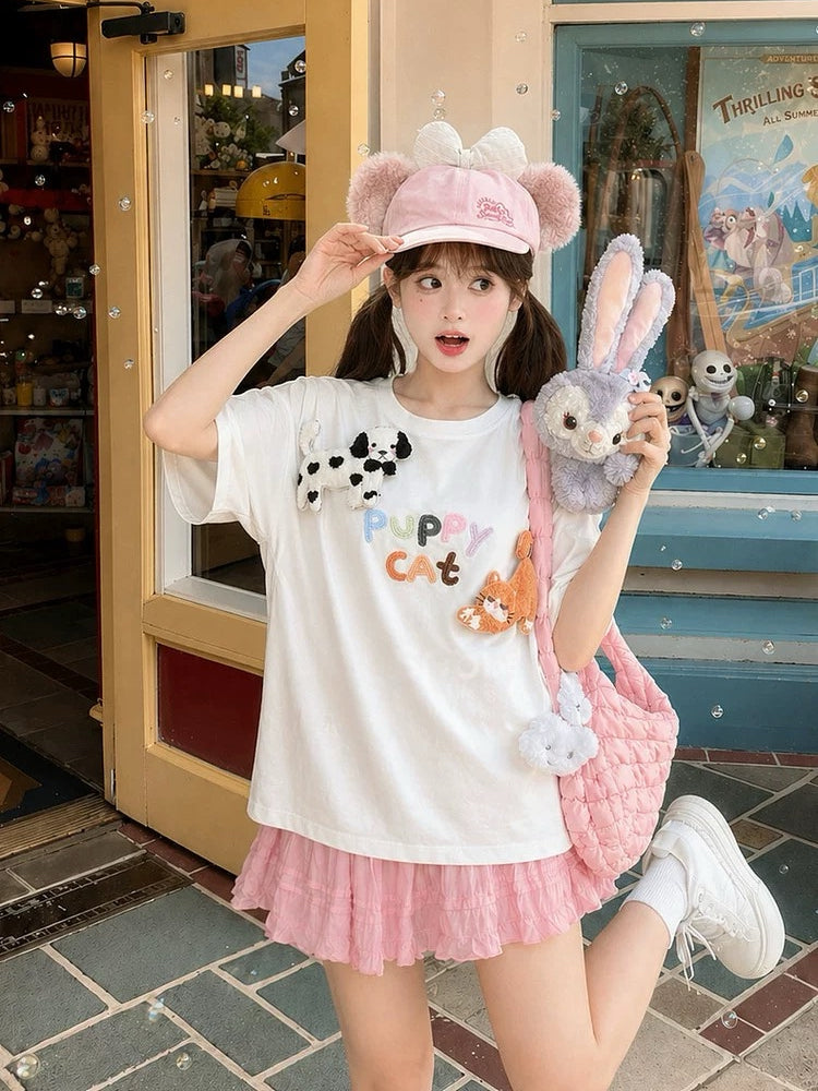 Puppy Party Unisex Tees-Tops-ntbhshop