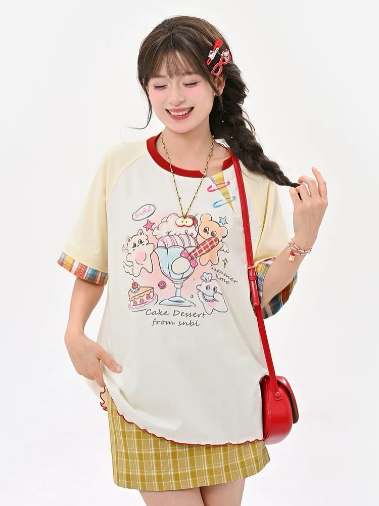 Cake Dessert Party Cotton Tee-Tops-ntbhshop