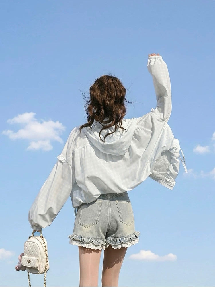 Cloud Gingham Sun Jacket ️-Outerwear-ntbhshop