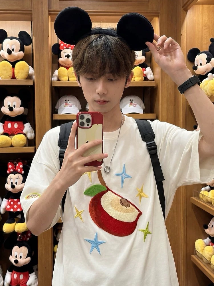 Apple Star Unisex Tees-Tops-ntbhshop