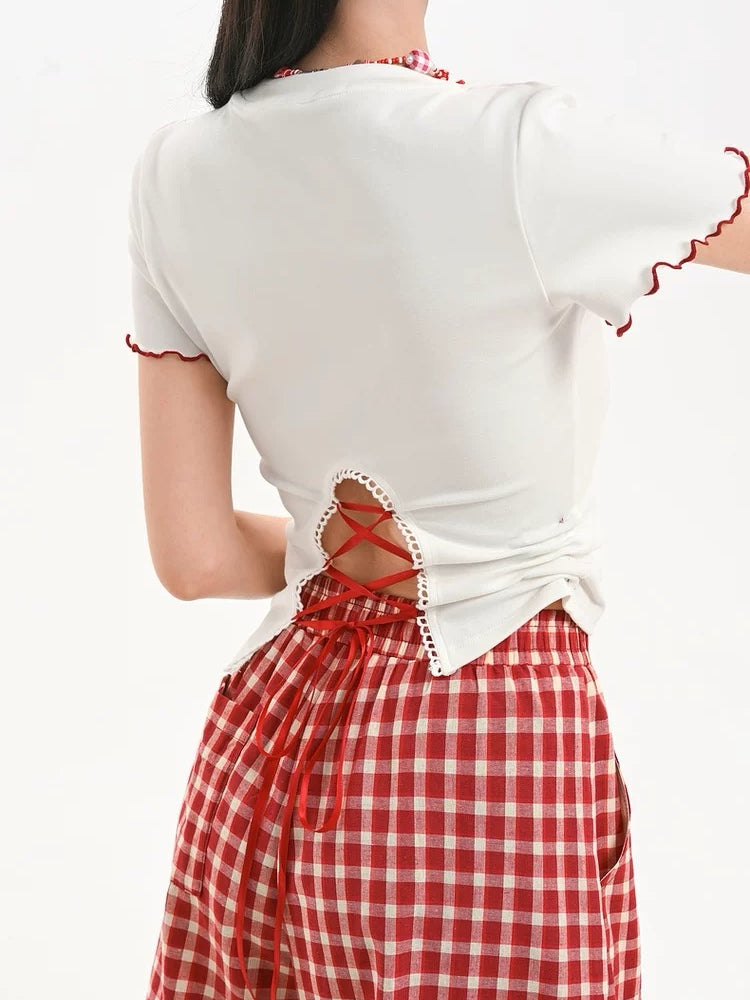Cherry Kitty Crop Tops-Tops-ntbhshop