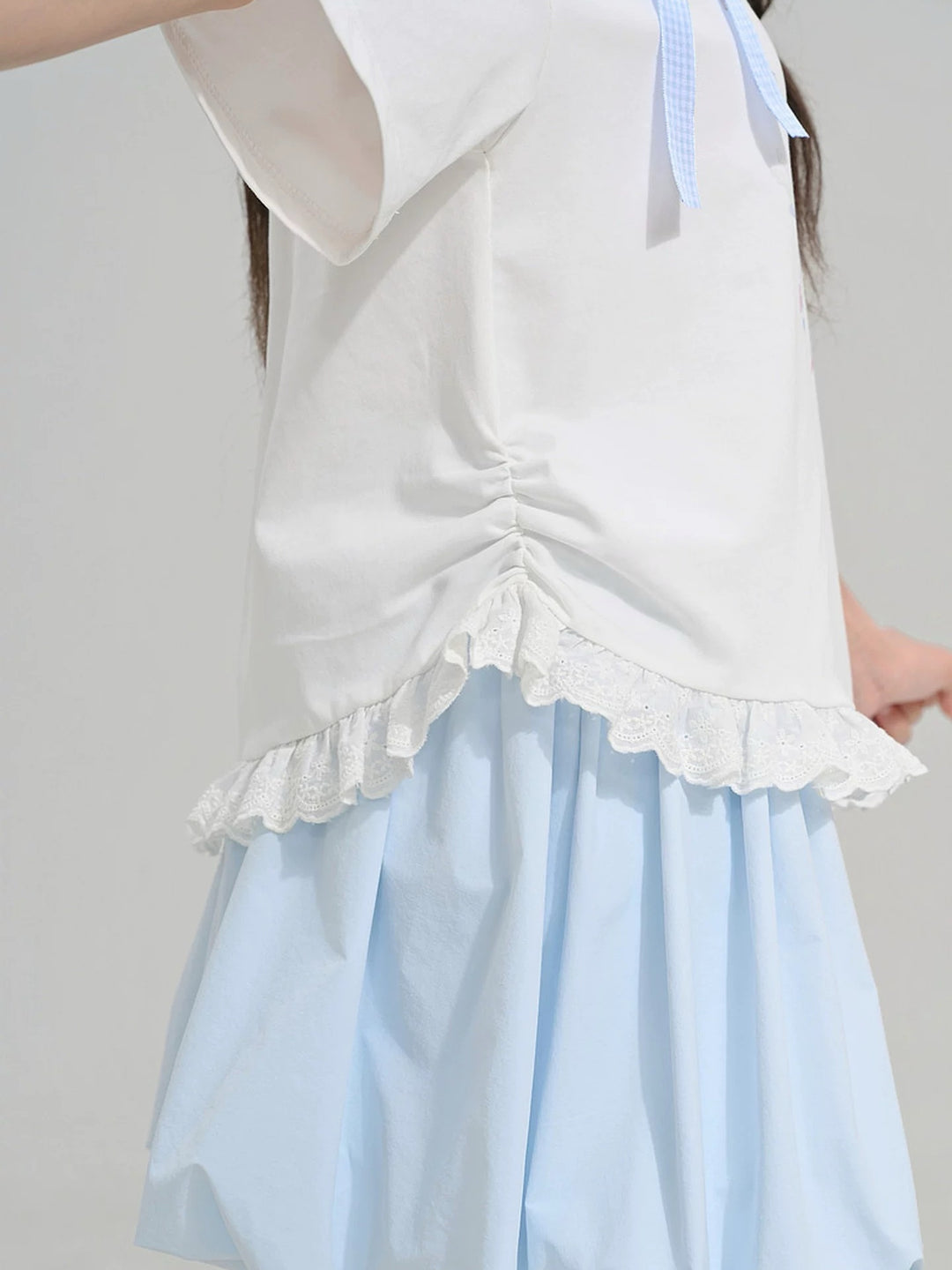 Dolphin Ribbon Shoulder Top-Tops-ntbhshop