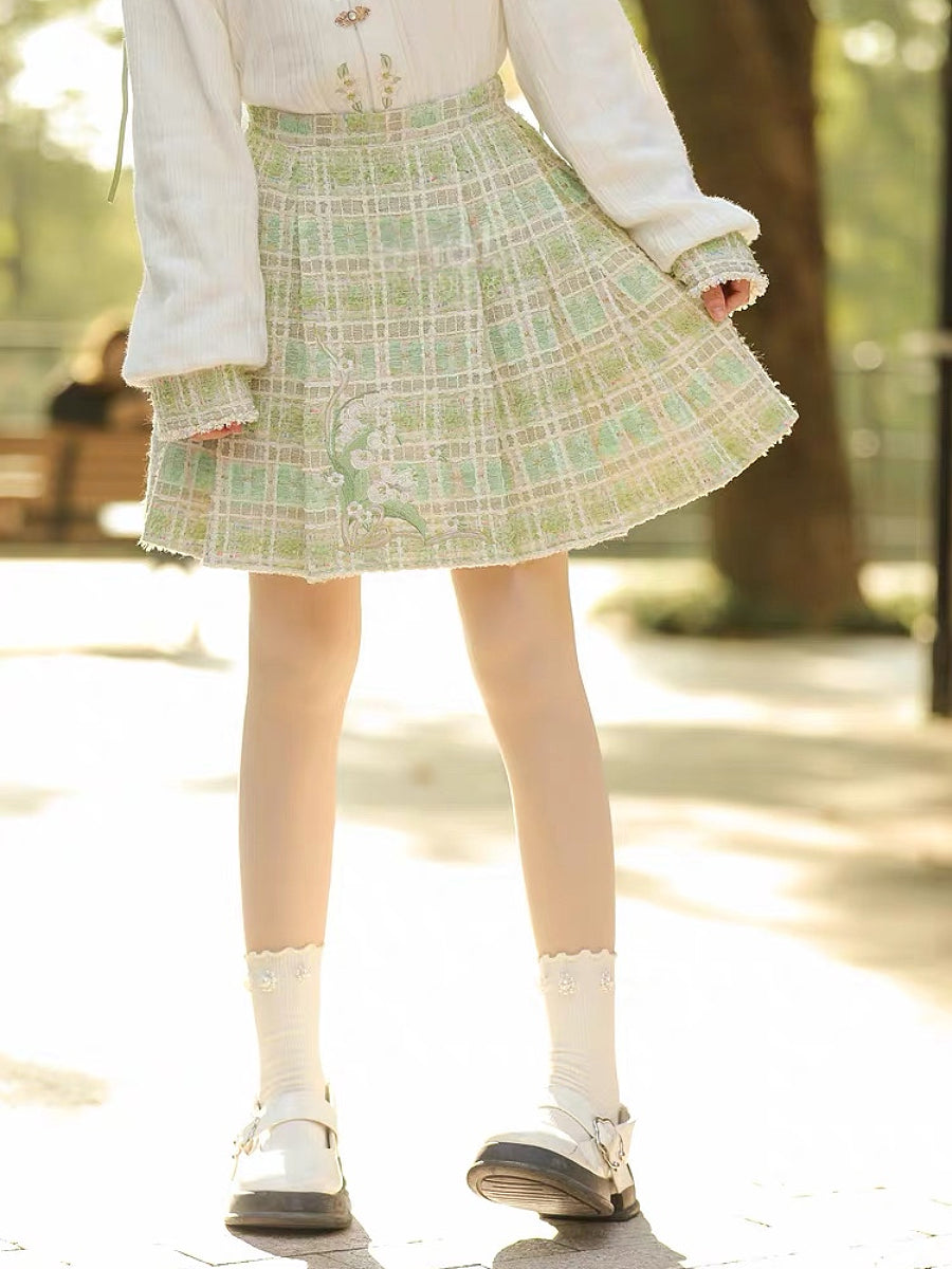Lily of the Valley Tweed Coat & Skirt