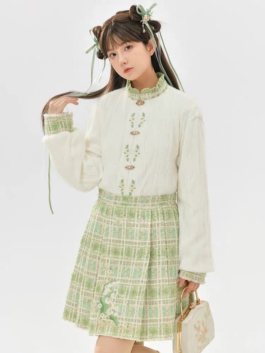 Lily of the Valley Tweed Coat & Skirt