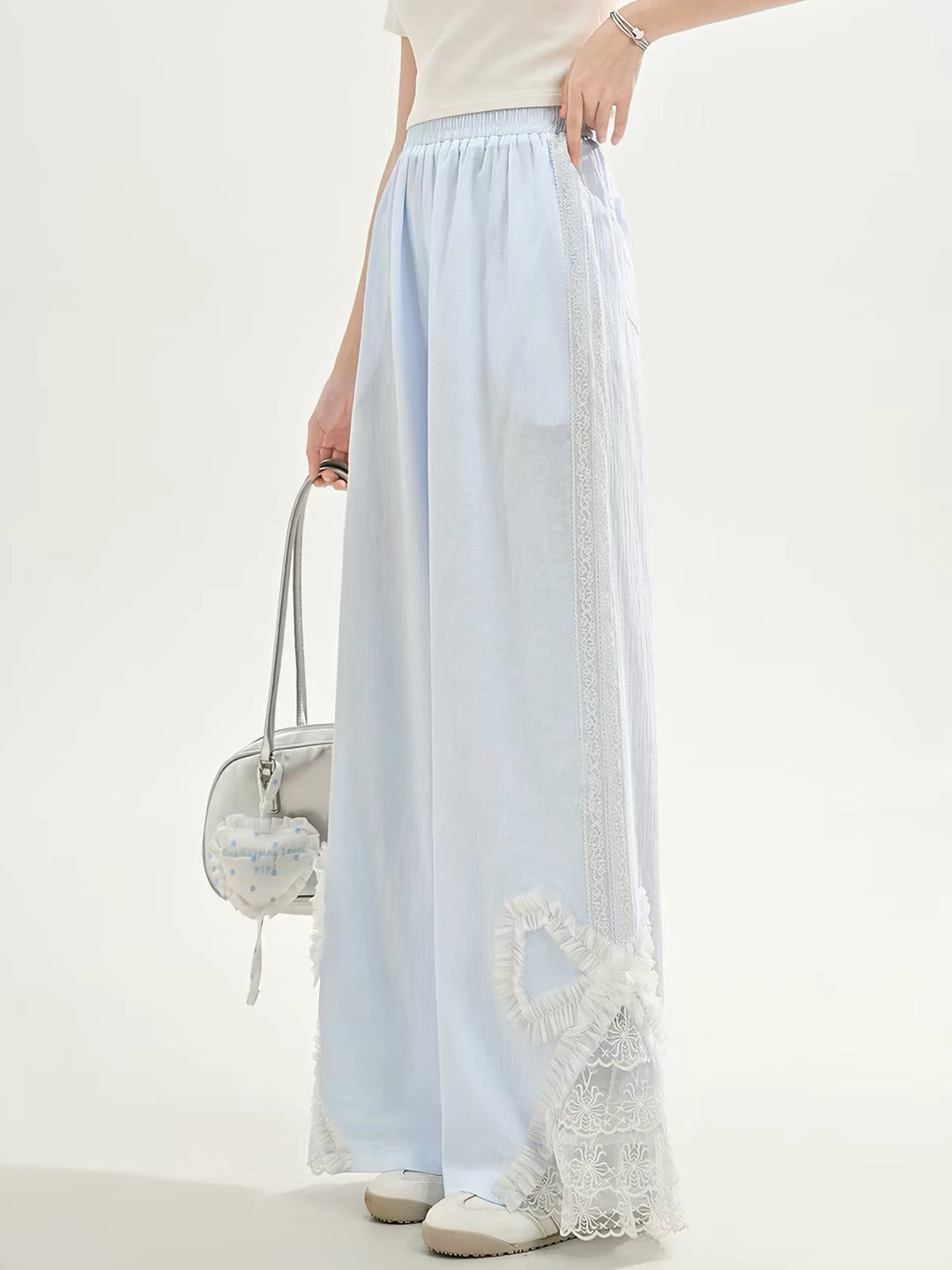 Cloud Ribbon Cotton Pants