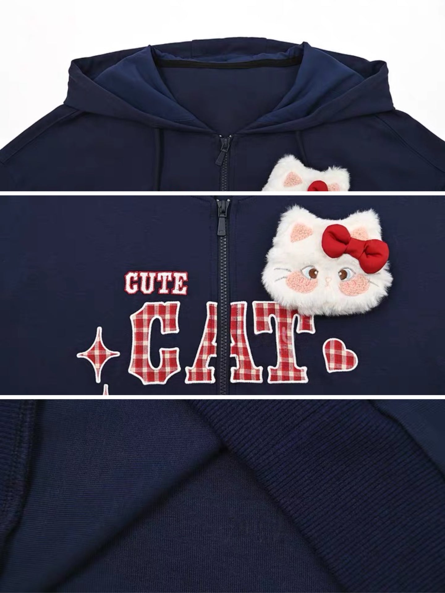 Kitty Crush Hooded Jackets-Outerwear-ntbhshop