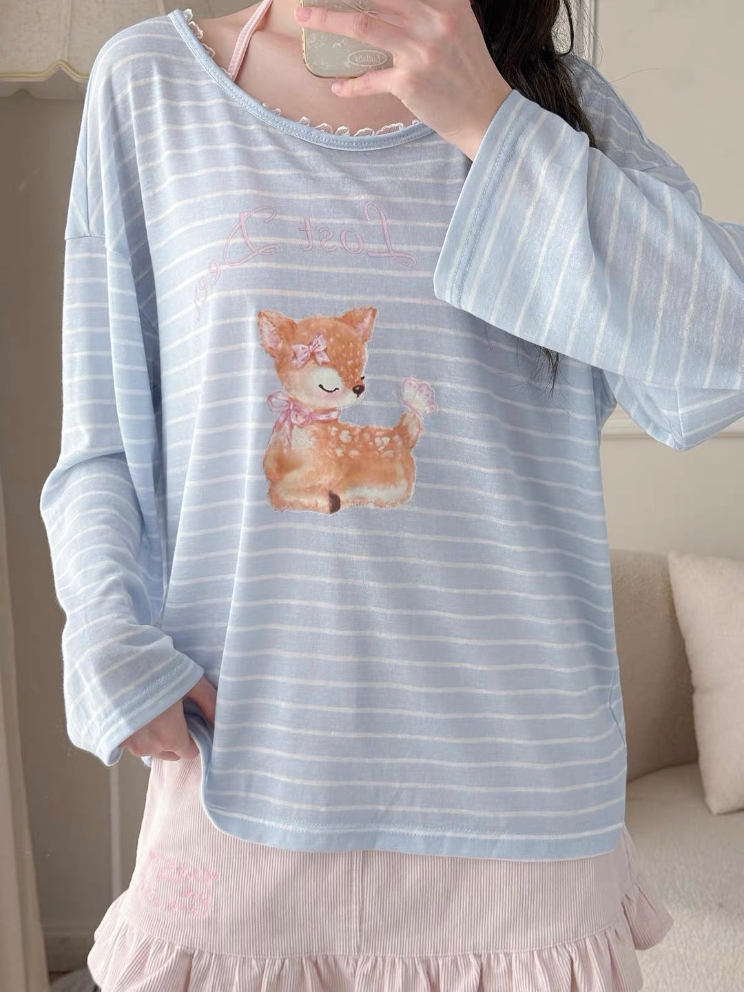 Dear Bambi Stripe Lyocell Tee