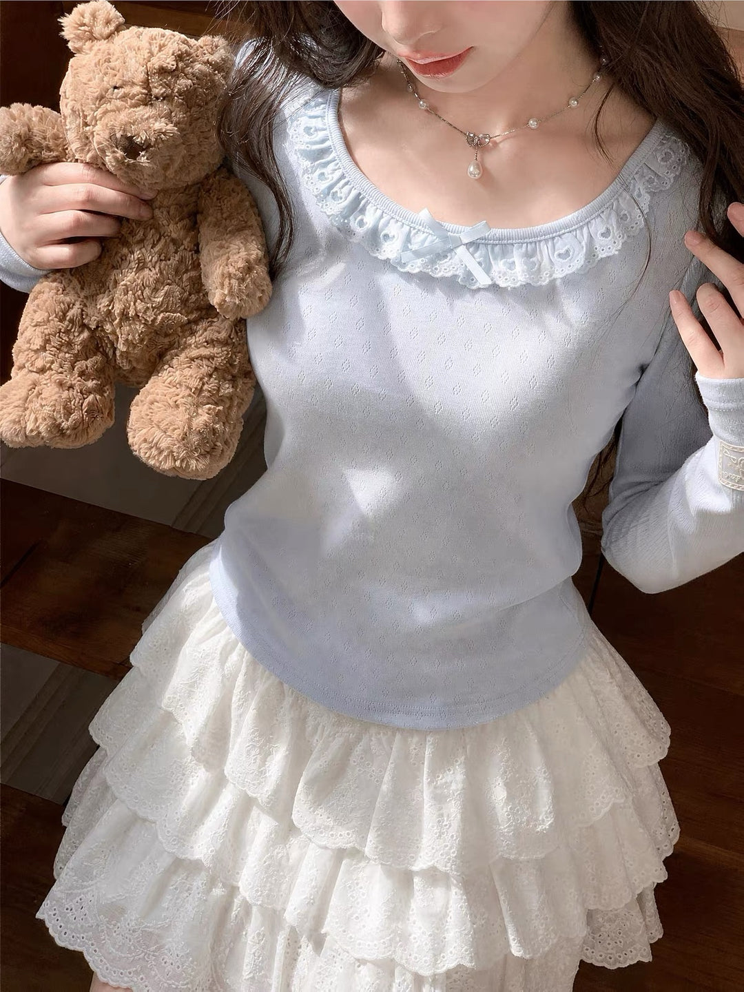 Dolly Charm Lace Tops-Tops-ntbhshop
