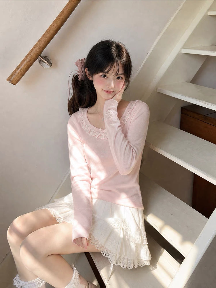 Dolly Charm Lace Tops-Tops-ntbhshop