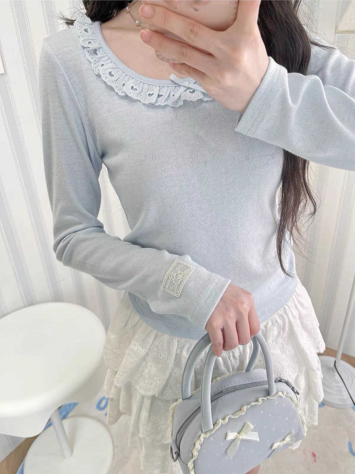 Dolly Charm Lace Tops-Tops-ntbhshop
