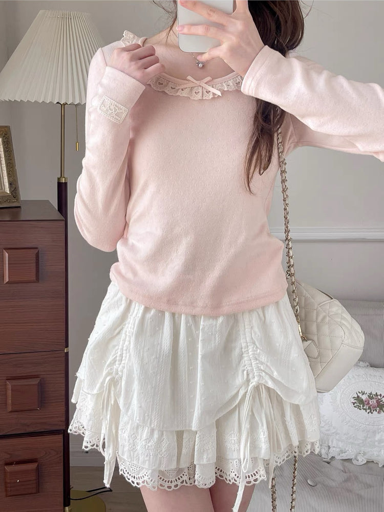 Dolly Charm Lace Tops-Tops-ntbhshop