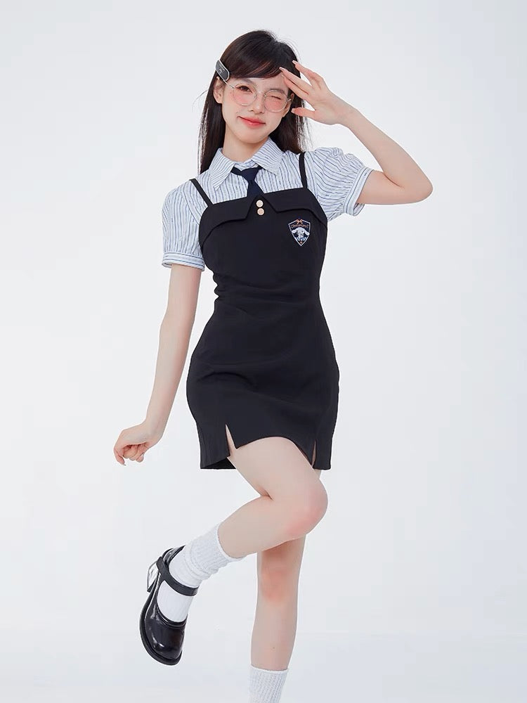 Sweet and Spicy My Melody Short-Sleeved Striped Shirt-ntbhshop