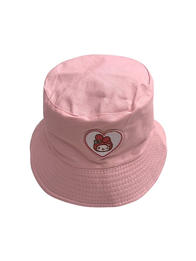Cute My Melody Double-Sided Sunshade Sunscreen Fisherman Hats-ntbhshop