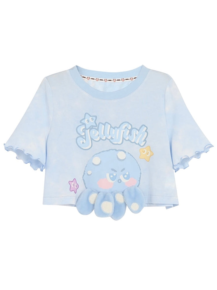 Cute Octopus Crop Top-Sets-ntbhshop