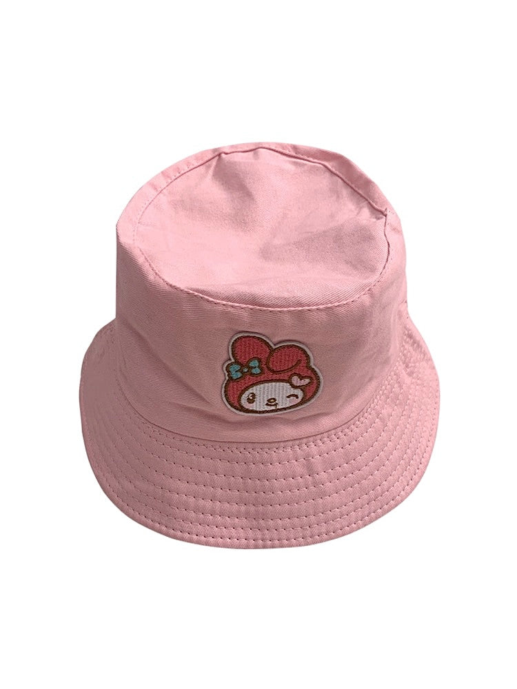 Cute My Melody Double-Sided Sunshade Sunscreen Fisherman Hats-ntbhshop