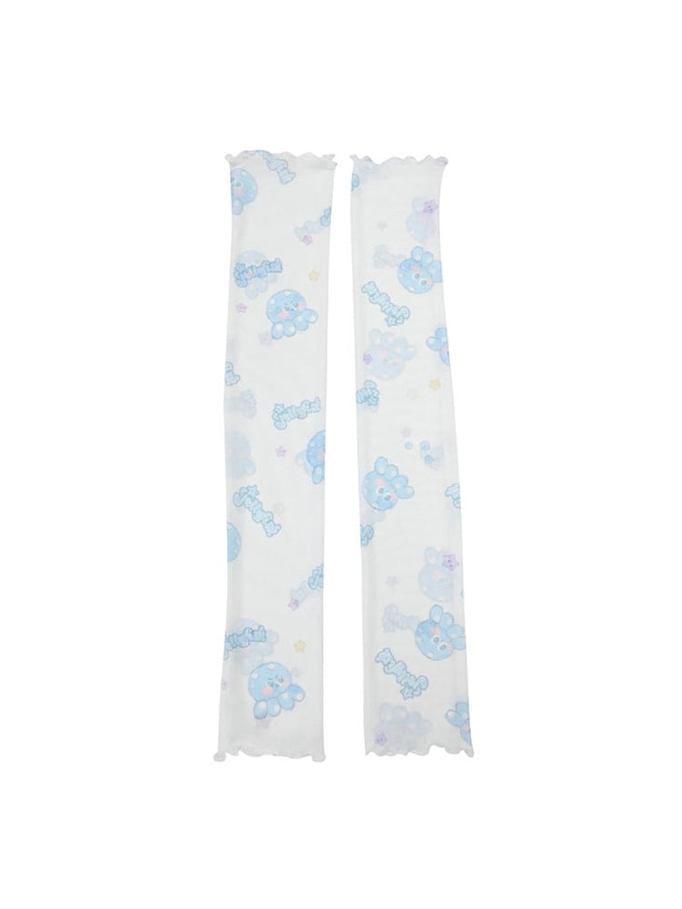 Cute Octopus Print Arm Sleeves-ntbhshop