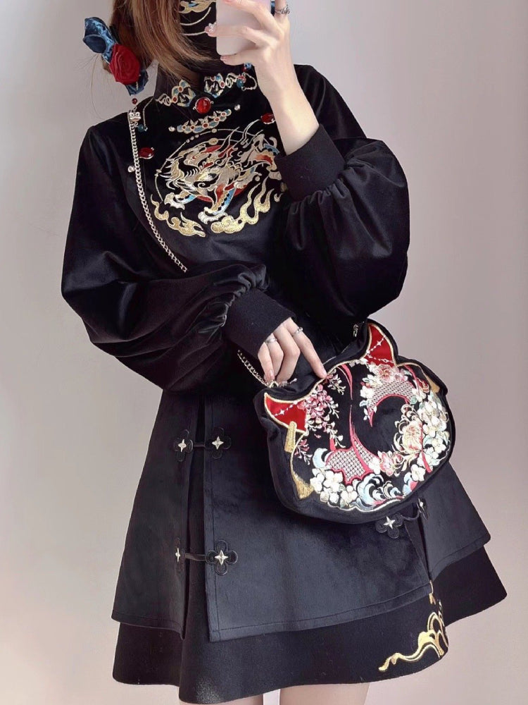 Cloud Kirin Cheongsam Dresses-ntbhshop