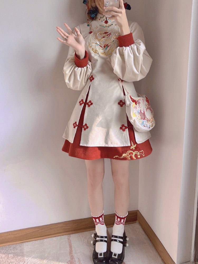 Cloud Kirin Cheongsam Dresses-ntbhshop