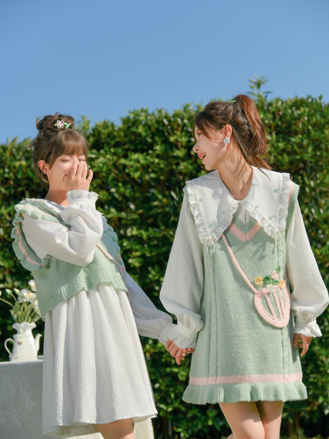 Sweet & Salty Mint Blouse, Knit Vest & Dresses-ntbhshop