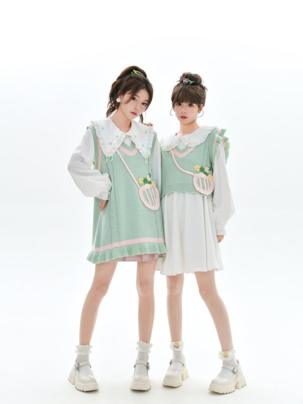 Sweet & Salty Mint Blouse, Knit Vest & Dresses-ntbhshop