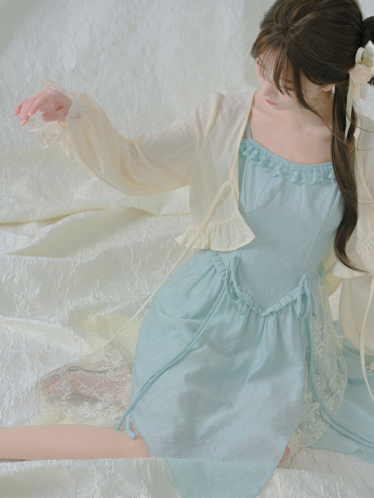 Blue Haze Romance Outerwear & Dress-ntbhshop