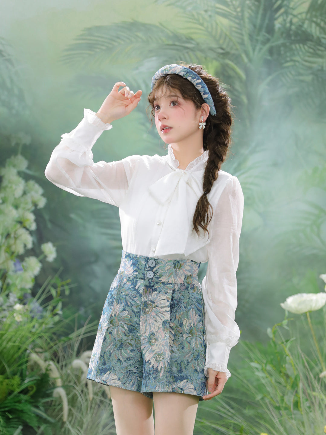 Chrysanthemum Dreams Blouse, Shorts & Dresses-ntbhshop