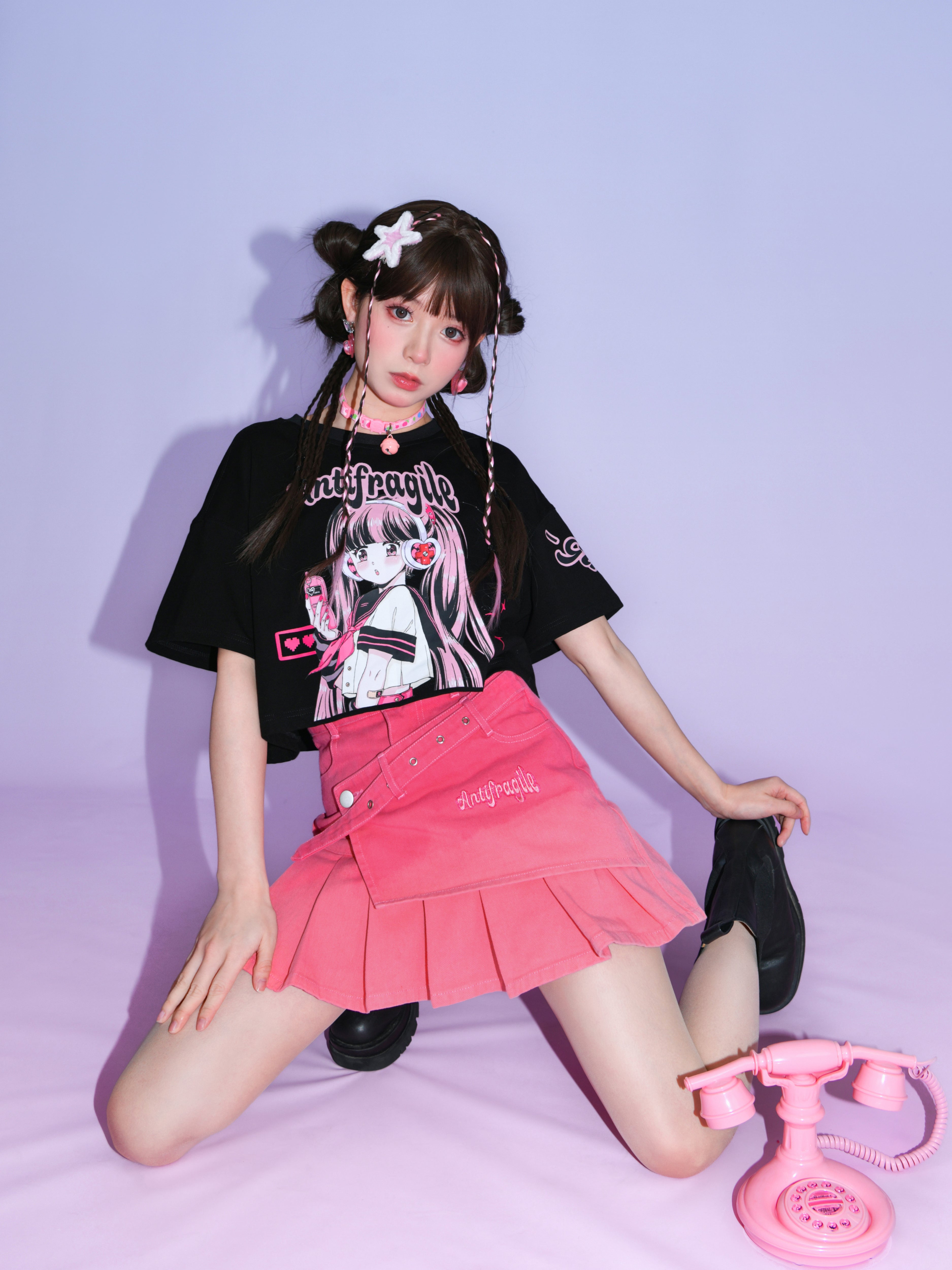 Antifragile Gradient Denim Skirt-ntbhshop