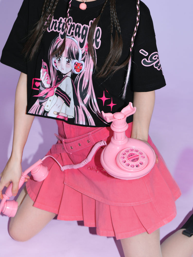 Antifragile Gradient Denim Skirt-ntbhshop