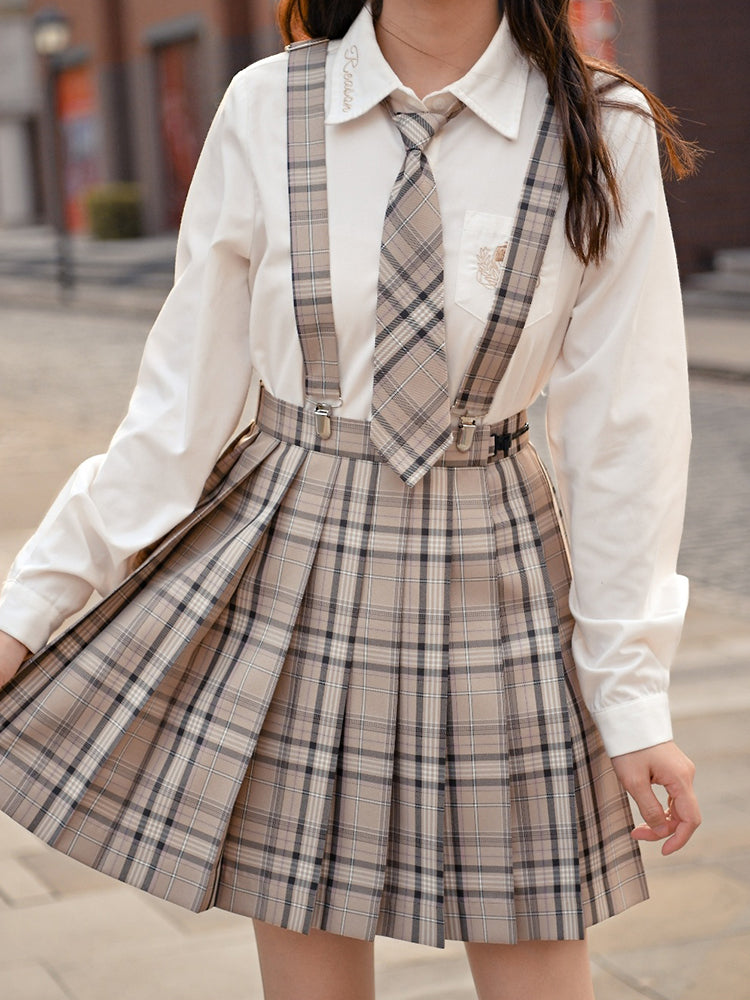 Cappuccino JK Uniform Skirts-ntbhshop