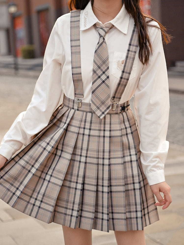 Cappuccino JK Uniform Skirts-Sets-ntbhshop
