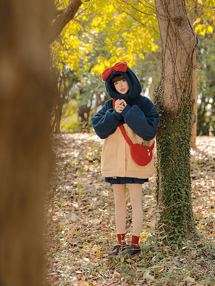 Snow White Fleece Jacket & Bag-ntbhshop