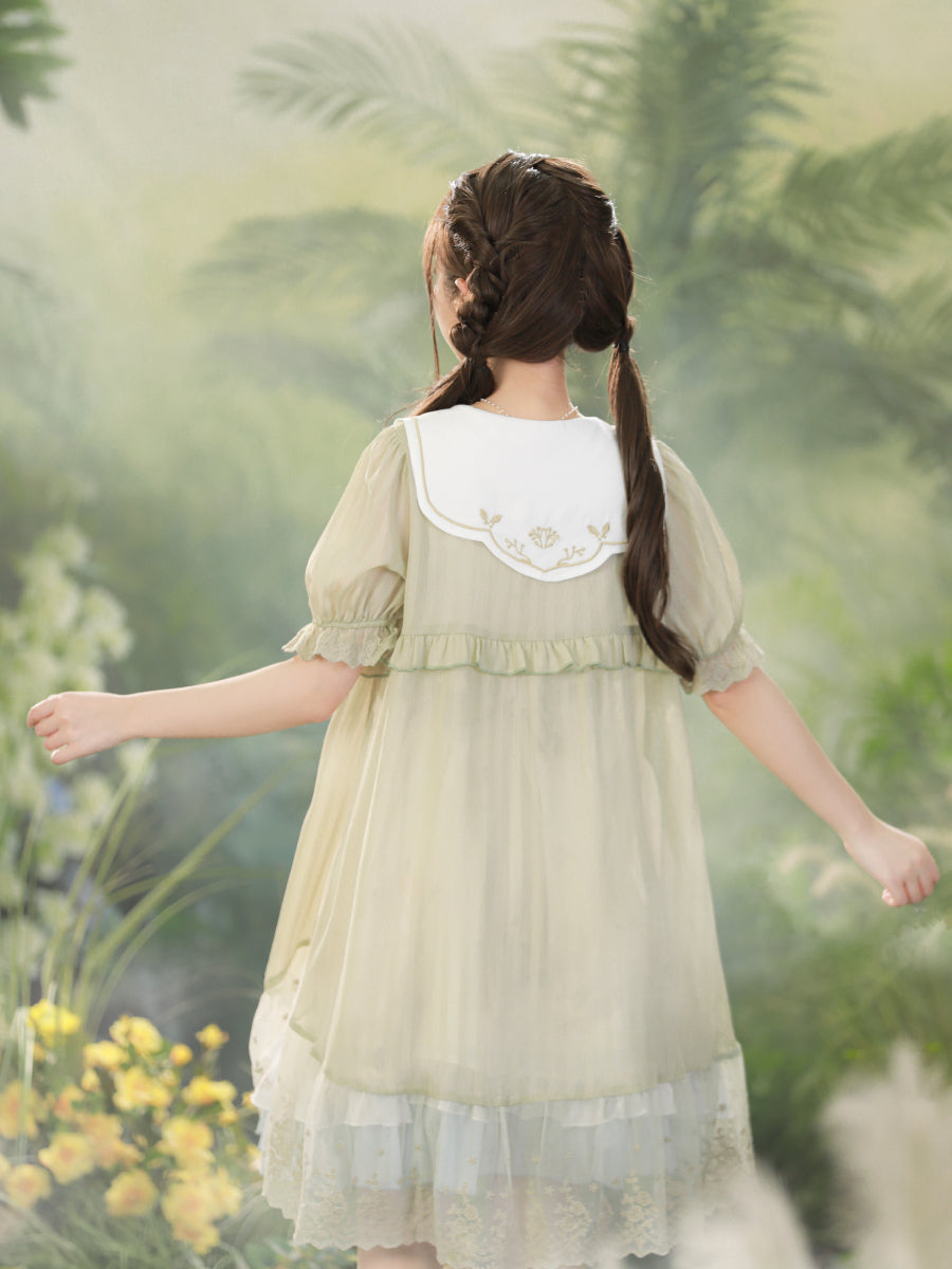 Forest Fairy Chiffon Coat & Dress-ntbhshop