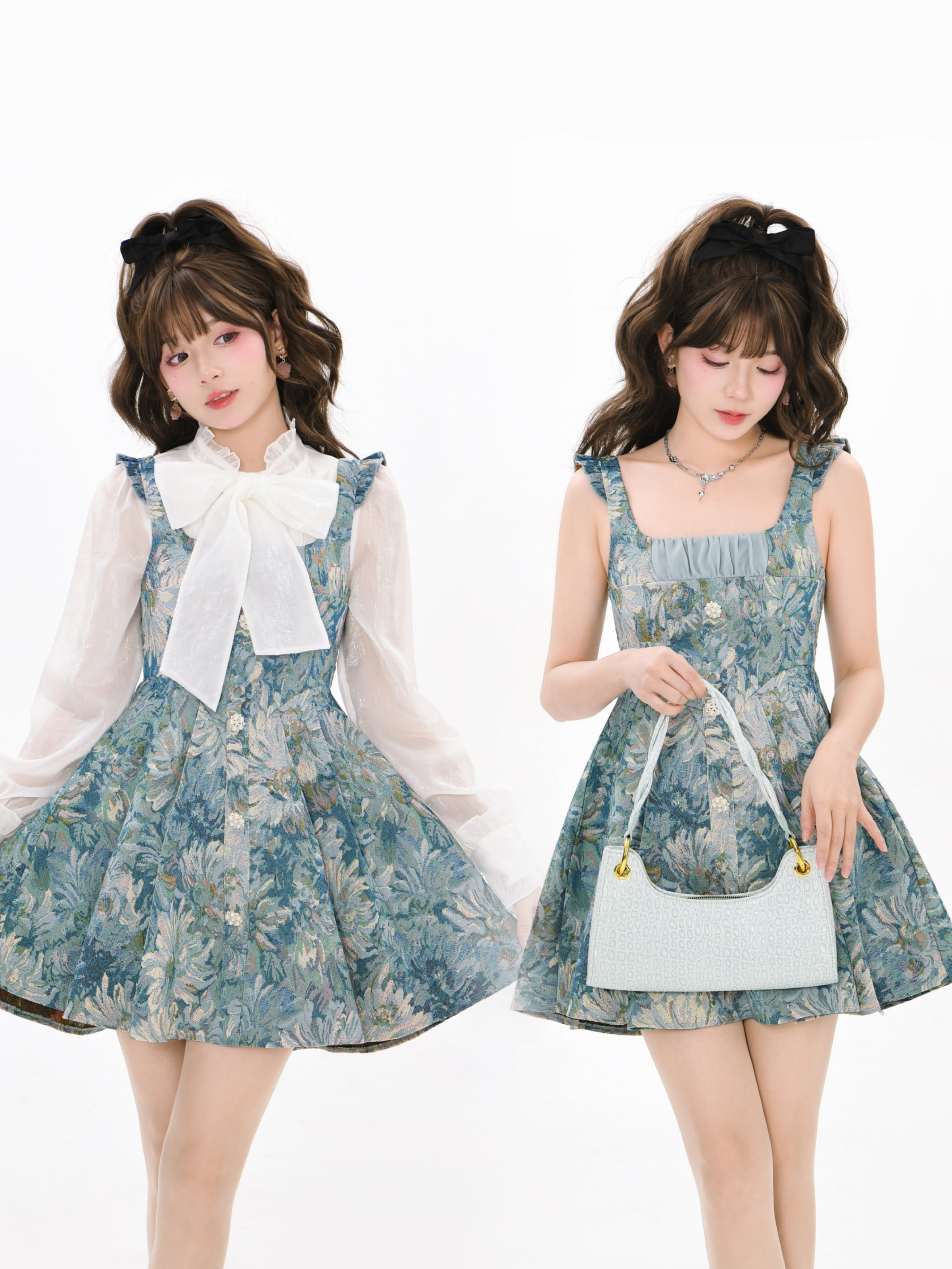 Chrysanthemum Dreams Blouse, Shorts & Dresses-ntbhshop