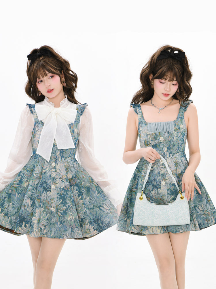 Chrysanthemum Dreams Blouse, Shorts & Dresses-ntbhshop