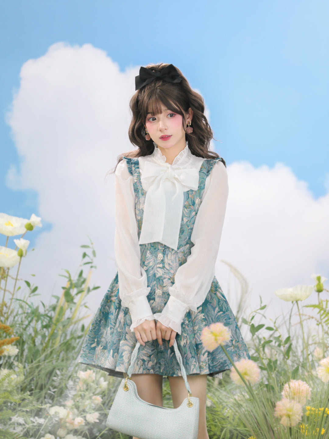 Chrysanthemum Dreams Blouse, Shorts & Dresses-ntbhshop