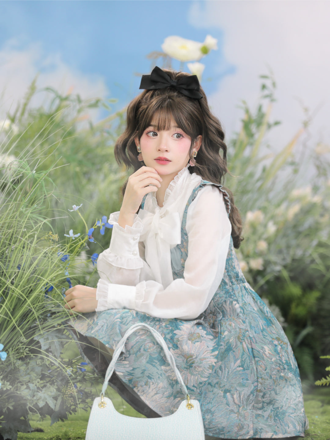 Chrysanthemum Dreams Blouse, Shorts & Dresses-ntbhshop