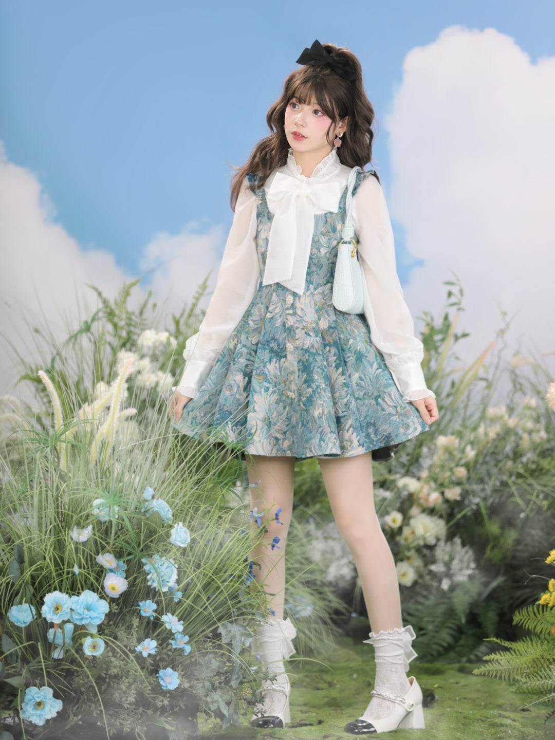 Chrysanthemum Dreams Blouse, Shorts & Dresses-ntbhshop