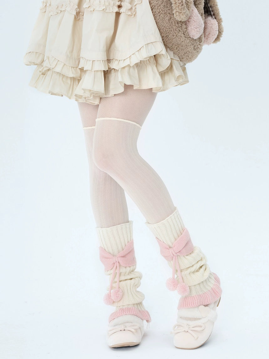 Pink Puff Parade Leg Warmers-ntbhshop